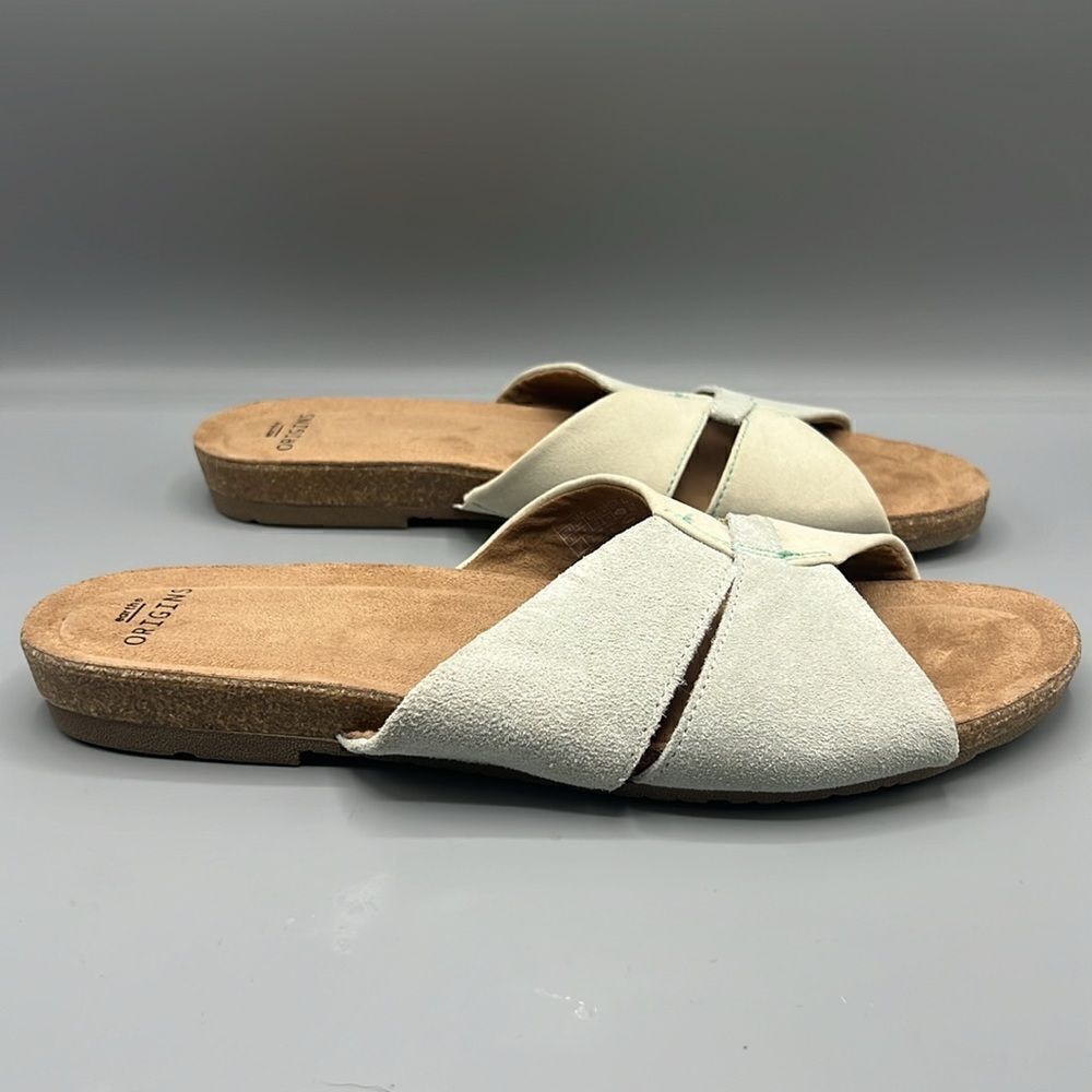 Earth Origins Lexi Seafoam Green Suede Sandals NWT - Picture 6 of 6